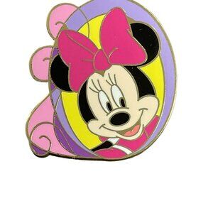 Disney Minnie Mouse Trading Pin Jumbo Hair Bow Badge Lapel Pin Brooch Jewelry